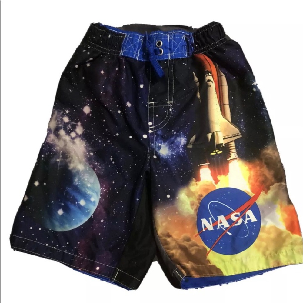 NASA Boy's Swim Shorts size 7 Swim Trunks Baggies